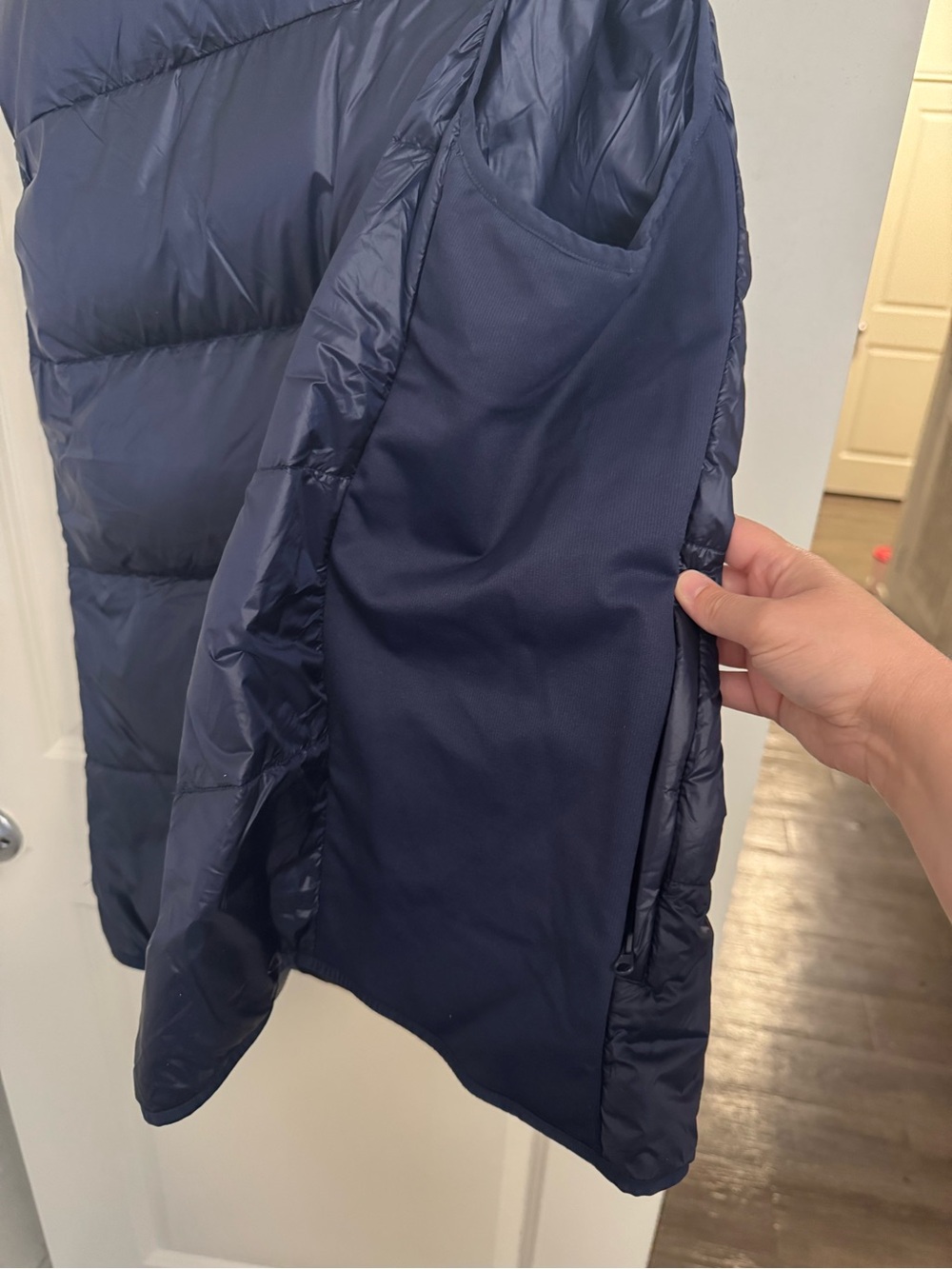 Fabletics Navy Packable Puffer Vest - Picture 5 of 5